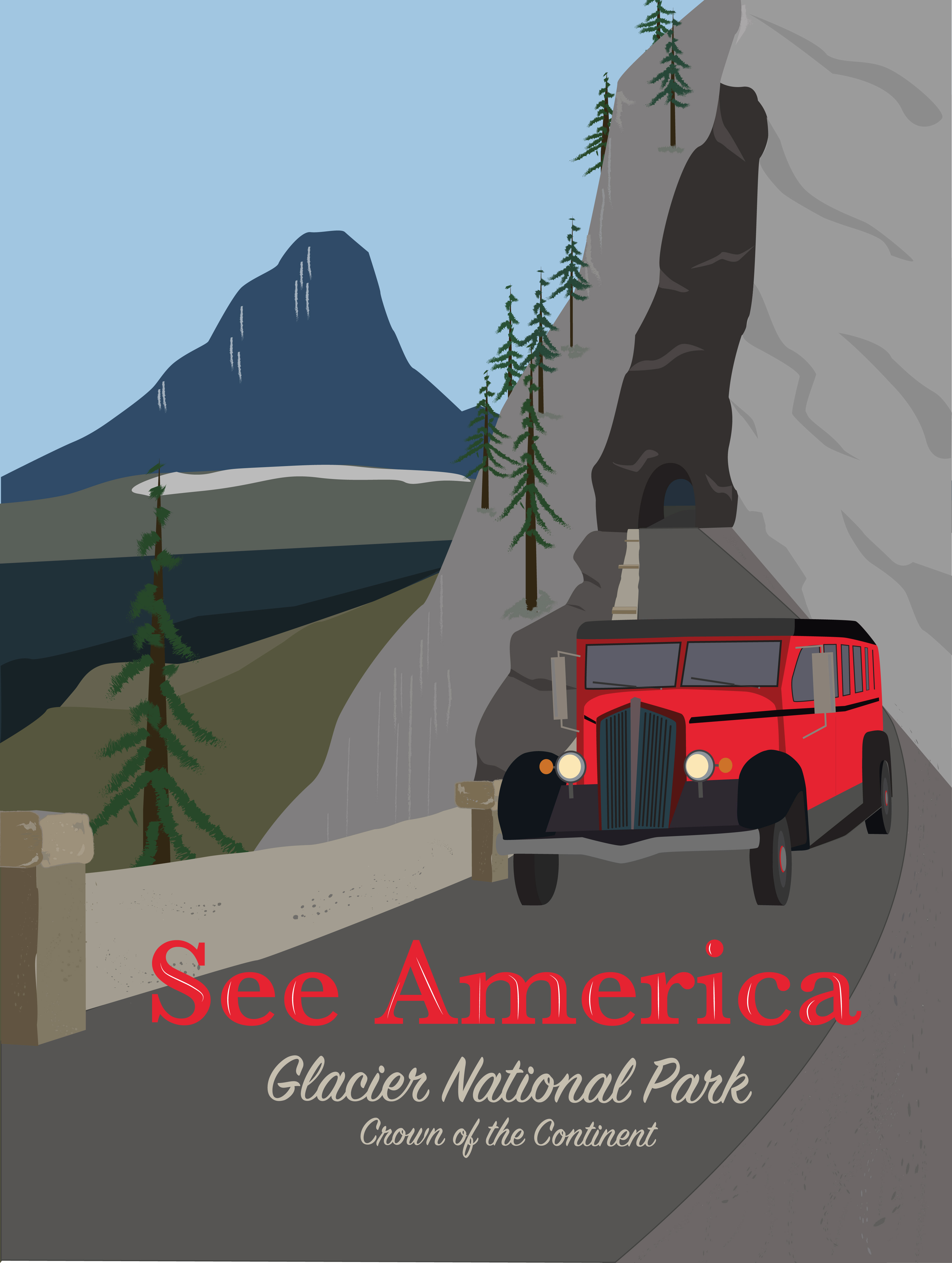 Craven_ See America _Glacier_Going to the Sun Road